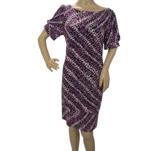 Suzi Chin for Maggy Boutique Purple Sheath Dress